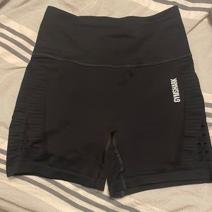Womens gymshark black workout shorts